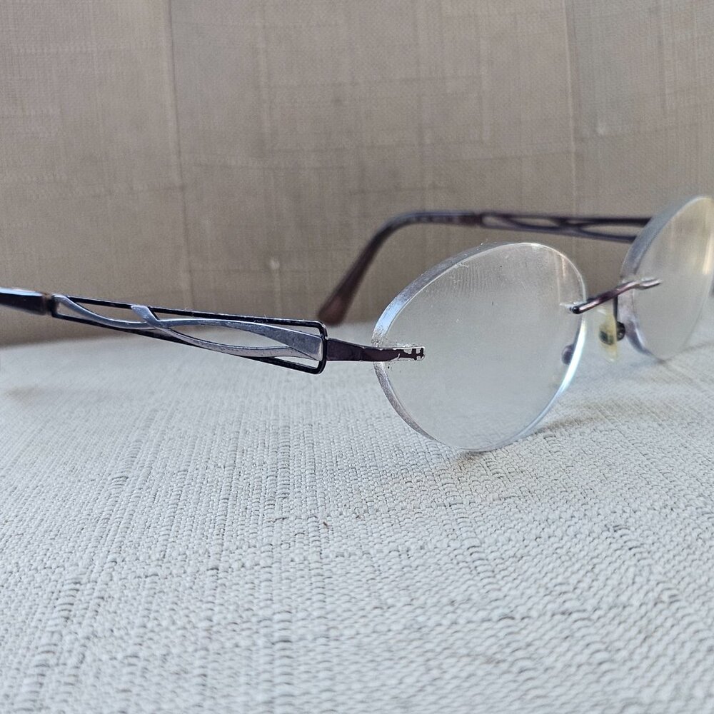 Airlock Ladies Glasses Frame Rimless Eyeglasses INFINITY 200 49p[18 135 Eye Wear